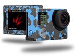 WraptorCamo Old School Camouflage Camo Blue Medium - Decal Style Skin fits GoPro Hero 4 Silver Camera (GOPRO SOLD SEPARATELY)