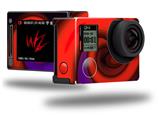 Alecias Swirl 01 Red - Decal Style Skin fits GoPro Hero 4 Silver Camera (GOPRO SOLD SEPARATELY)
