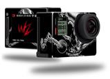 Chrome Skull on Black - Decal Style Skin fits GoPro Hero 4 Silver Camera (GOPRO SOLD SEPARATELY)
