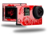 Big Kiss Lips Red on Pink - Decal Style Skin fits GoPro Hero 4 Silver Camera (GOPRO SOLD SEPARATELY)