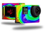 Rainbow Swirl - Decal Style Skin fits GoPro Hero 4 Silver Camera (GOPRO SOLD SEPARATELY)
