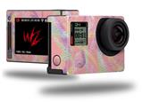 Neon Swoosh on Pink - Decal Style Skin fits GoPro Hero 4 Silver Camera (GOPRO SOLD SEPARATELY)