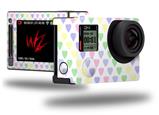 Pastel Hearts on White - Decal Style Skin fits GoPro Hero 4 Silver Camera (GOPRO SOLD SEPARATELY)