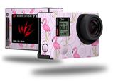 Flamingos on Pink - Decal Style Skin fits GoPro Hero 4 Silver Camera (GOPRO SOLD SEPARATELY)
