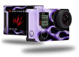 Metal Flames Purple - Decal Style Skin fits GoPro Hero 4 Silver Camera (GOPRO SOLD SEPARATELY)