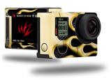 Metal Flames Yellow - Decal Style Skin fits GoPro Hero 4 Silver Camera (GOPRO SOLD SEPARATELY)