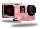 Pastel Flowers on Pink - Decal Style Skin fits GoPro Hero 4 Silver Camera (GOPRO SOLD SEPARATELY)