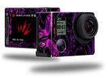 Twisted Garden Purple and Hot Pink - Decal Style Skin fits GoPro Hero 4 Silver Camera (GOPRO SOLD SEPARATELY)
