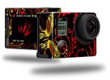 Twisted Garden Red and Yellow - Decal Style Skin fits GoPro Hero 4 Silver Camera (GOPRO SOLD SEPARATELY)