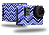 Zig Zag Blues - Decal Style Skin fits GoPro Hero 4 Black Camera (GOPRO SOLD SEPARATELY)