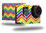 Zig Zag Rainbow - Decal Style Skin fits GoPro Hero 4 Black Camera (GOPRO SOLD SEPARATELY)