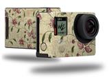 Flowers and Berries Pink - Decal Style Skin fits GoPro Hero 4 Black Camera (GOPRO SOLD SEPARATELY)