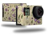 Flowers and Berries Purple - Decal Style Skin fits GoPro Hero 4 Black Camera (GOPRO SOLD SEPARATELY)