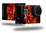 Flaming Fire Skull Orange - Decal Style Skin fits GoPro Hero 4 Black Camera (GOPRO SOLD SEPARATELY)