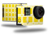 Squared Yellow - Decal Style Skin fits GoPro Hero 4 Black Camera (GOPRO SOLD SEPARATELY)