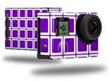 Squared Purple - Decal Style Skin fits GoPro Hero 4 Black Camera (GOPRO SOLD SEPARATELY)