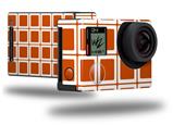 Squared Burnt Orange - Decal Style Skin fits GoPro Hero 4 Black Camera (GOPRO SOLD SEPARATELY)