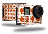 Boxed Burnt Orange - Decal Style Skin fits GoPro Hero 4 Black Camera (GOPRO SOLD SEPARATELY)