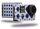 Boxed Navy Blue - Decal Style Skin fits GoPro Hero 4 Black Camera (GOPRO SOLD SEPARATELY)