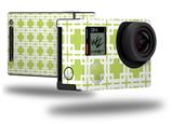 Boxed Sage Green - Decal Style Skin fits GoPro Hero 4 Black Camera (GOPRO SOLD SEPARATELY)