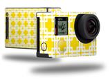 Boxed Yellow - Decal Style Skin fits GoPro Hero 4 Black Camera (GOPRO SOLD SEPARATELY)