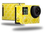 Wavey Yellow - Decal Style Skin fits GoPro Hero 4 Black Camera (GOPRO SOLD SEPARATELY)