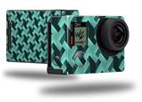 Retro Houndstooth Seafoam Green - Decal Style Skin fits GoPro Hero 4 Black Camera (GOPRO SOLD SEPARATELY)
