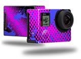 Halftone Splatter Blue Hot Pink - Decal Style Skin fits GoPro Hero 4 Black Camera (GOPRO SOLD SEPARATELY)