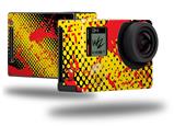 Halftone Splatter Yellow Red - Decal Style Skin fits GoPro Hero 4 Black Camera (GOPRO SOLD SEPARATELY)