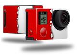 Ripped Colors Red White - Decal Style Skin fits GoPro Hero 4 Black Camera (GOPRO SOLD SEPARATELY)