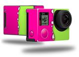 Ripped Colors Hot Pink Neon Green - Decal Style Skin fits GoPro Hero 4 Black Camera (GOPRO SOLD SEPARATELY)