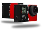 Ripped Colors Black Red - Decal Style Skin fits GoPro Hero 4 Black Camera (GOPRO SOLD SEPARATELY)