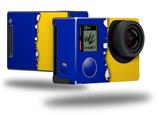 Ripped Colors Blue Yellow - Decal Style Skin fits GoPro Hero 4 Black Camera (GOPRO SOLD SEPARATELY)
