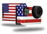 USA American Flag 01 - Decal Style Skin fits GoPro Hero 4 Black Camera (GOPRO SOLD SEPARATELY)