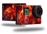 Fire Flower - Decal Style Skin fits GoPro Hero 4 Black Camera (GOPRO SOLD SEPARATELY)