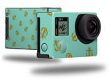 Anchors Away Seafoam Green - Decal Style Skin fits GoPro Hero 4 Black Camera (GOPRO SOLD SEPARATELY)