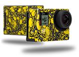 Scattered Skulls Yellow - Decal Style Skin fits GoPro Hero 4 Black Camera (GOPRO SOLD SEPARATELY)