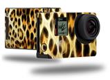 Fractal Fur Leopard - Decal Style Skin fits GoPro Hero 4 Black Camera (GOPRO SOLD SEPARATELY)