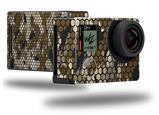 HEX Mesh Camo 01 Brown - Decal Style Skin fits GoPro Hero 4 Black Camera (GOPRO SOLD SEPARATELY)