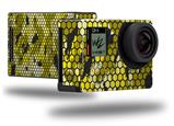 HEX Mesh Camo 01 Yellow - Decal Style Skin fits GoPro Hero 4 Black Camera (GOPRO SOLD SEPARATELY)
