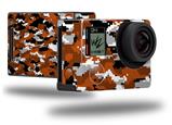 WraptorCamo Digital Camo Burnt Orange - Decal Style Skin fits GoPro Hero 4 Black Camera (GOPRO SOLD SEPARATELY)