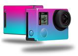Smooth Fades Neon Teal Hot Pink - Decal Style Skin fits GoPro Hero 4 Black Camera (GOPRO SOLD SEPARATELY)