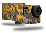 WraptorCamo Old School Camouflage Camo Orange - Decal Style Skin fits GoPro Hero 4 Black Camera (GOPRO SOLD SEPARATELY)