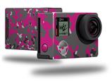 WraptorCamo Old School Camouflage Camo Fuschia Hot Pink - Decal Style Skin fits GoPro Hero 4 Black Camera (GOPRO SOLD SEPARATELY)