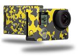 WraptorCamo Old School Camouflage Camo Yellow - Decal Style Skin fits GoPro Hero 4 Black Camera (GOPRO SOLD SEPARATELY)