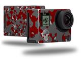 WraptorCamo Old School Camouflage Camo Red Dark - Decal Style Skin fits GoPro Hero 4 Black Camera (GOPRO SOLD SEPARATELY)