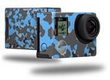 WraptorCamo Old School Camouflage Camo Blue Medium - Decal Style Skin fits GoPro Hero 4 Black Camera (GOPRO SOLD SEPARATELY)