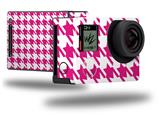 Houndstooth Hot Pink - Decal Style Skin fits GoPro Hero 4 Black Camera (GOPRO SOLD SEPARATELY)