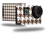 Houndstooth Chocolate Brown - Decal Style Skin fits GoPro Hero 4 Black Camera (GOPRO SOLD SEPARATELY)