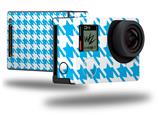 Houndstooth Blue Neon - Decal Style Skin fits GoPro Hero 4 Black Camera (GOPRO SOLD SEPARATELY)